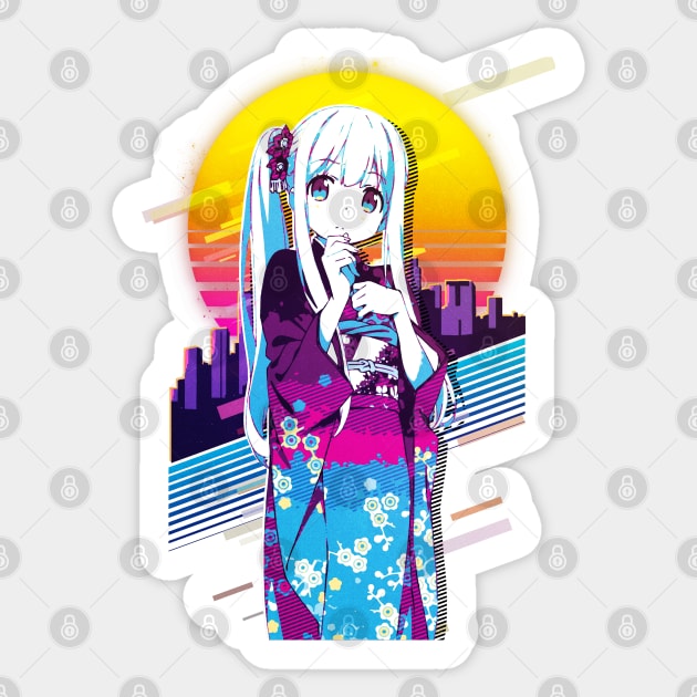 Eromanga Sensei - Izumi Sagiri Sticker by 80sRetro